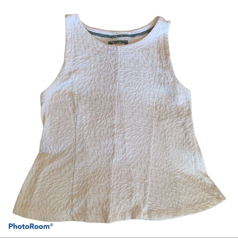 Anthropologie white top anthro sleeveless